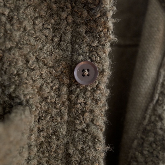 *** Topman boucle jacket in olive drab - Picture 3 of 5